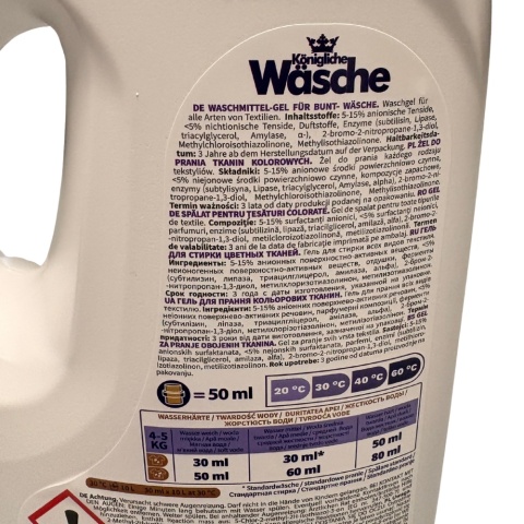 Königliche Wäsche Żel do prania kolorów Sonniges Duett Malina Pomarańcza 4 l DE - 133 prań