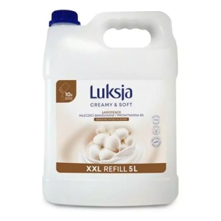 Luksja Creamy & Soft mydło w płynie Mleczko Bawełniane i Prowitamina B5 5 l