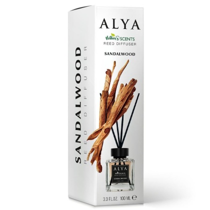 Alya Nature’s Scents Sandalwood patyczki zapachowe Drzewo Sandałowe 100 ml