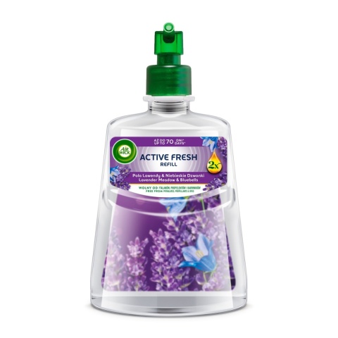 Air Wick Active Fresh Pola Lawendy i Niebieskie Dzwonki zapas do odświeżacza 228 ml