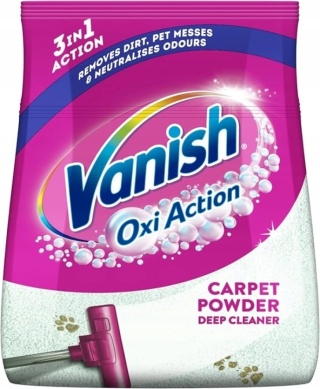 Vanish Oxi Action proszek do czyszczenia dywanów 650 g - Deep Cleaner 3w1