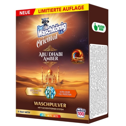 Der Waschkönig Oriental Abu Dhabi Amber proszek do prania kolorów 6 kg 100 prań