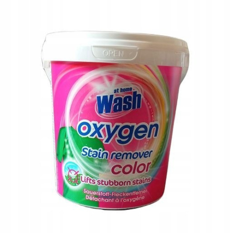 At Home Wash Skuteczny odplamiacz do koloru w proszku 900g At Home Wash Skuteczny odplamiacz do koloru w proszku 900g