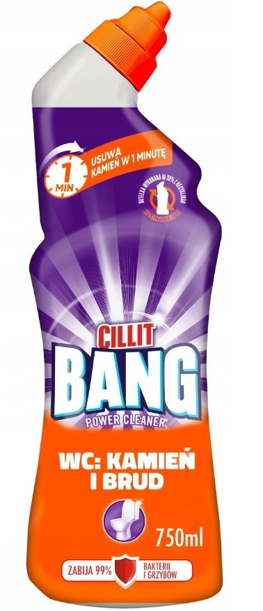 Cillit Bang Kamień i Brud Żel do WC 750 ml Cillit Bang Kamień i Brud Żel do WC 750 ml