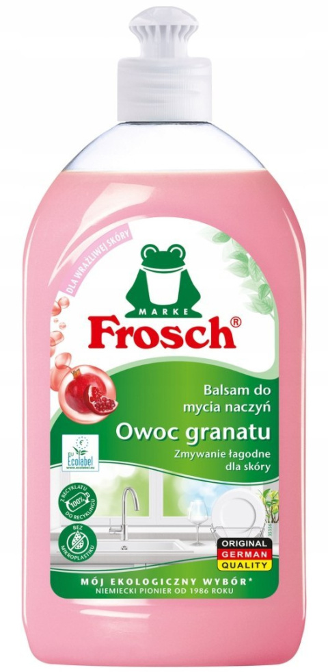 Frosch Balsam do Naczyń z Ekstraktem Granatu - 500ml, Ekologiczny Frosch Balsam do Naczyń z Ekstraktem Granatu - 500ml, Ekologiczny