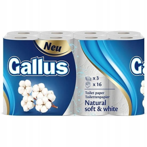 GALLUS PAPIER TOALETOWY 16 ROLEK