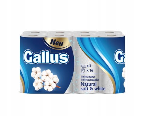 GALLUS PAPIER TOALETOWY 16 ROLEK
