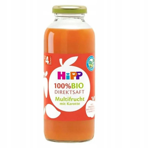 HIPP BIO SOK OWOCOWY Z MARCHEWKĄ I MANGO 330ml 5m 100% HIPP BIO SOK OWOCOWY Z MARCHEWKĄ I MANGO 330ml 5m 100%