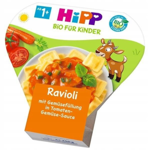 HiPP Wegetariańskie Ravioli w Sosie Pomidorowym
