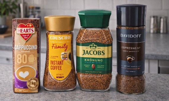 Najlepsza kawa rozpuszczalna w 2026 - Ranking Davidoff, Eduscho i Jacobs