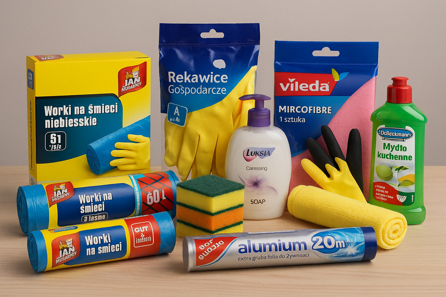 Akcesoria kuchenne – worki, ściereczki, rękawice