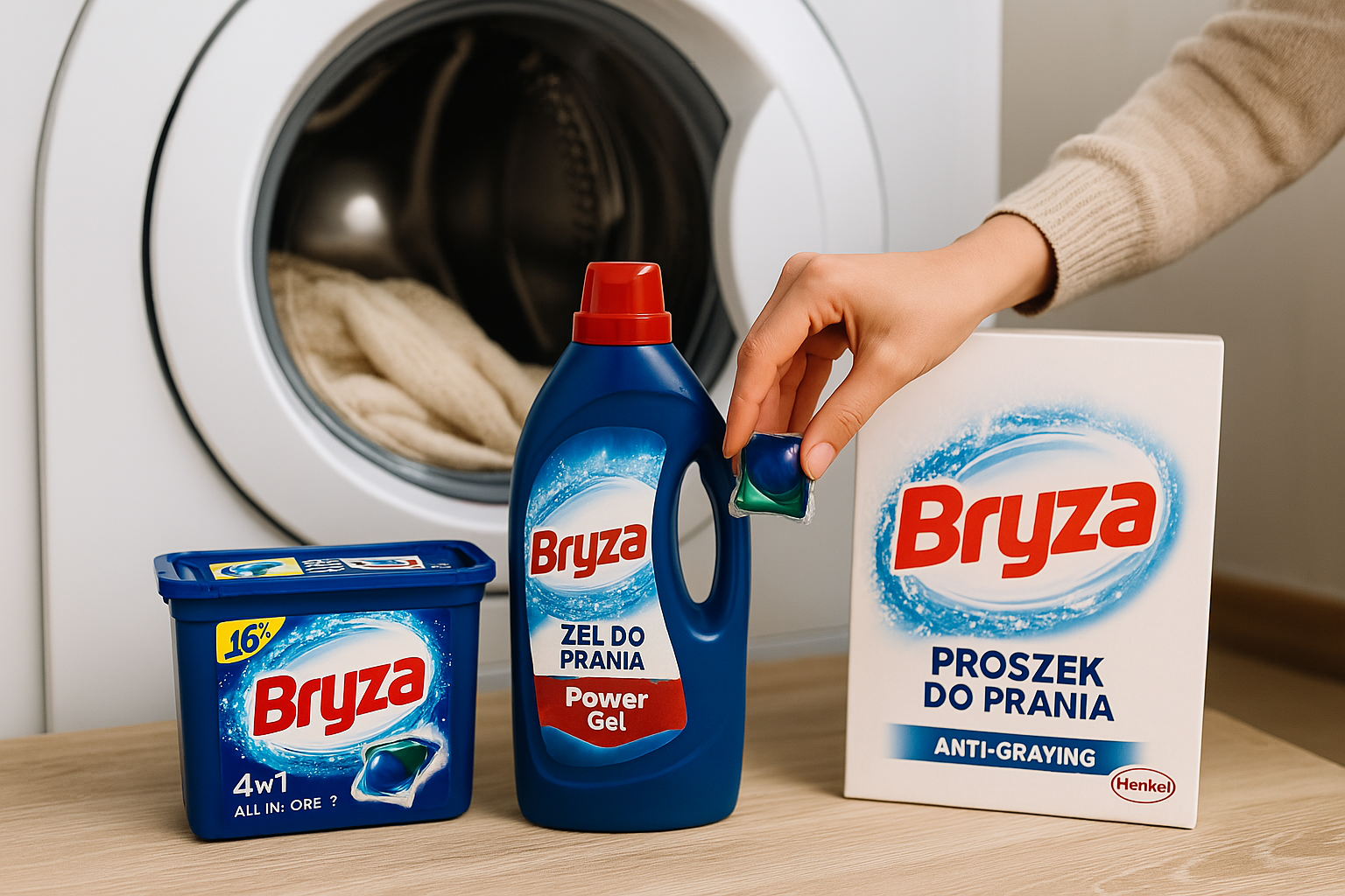 bryza – proszek do prania – kapsułki do prania – żel do prania – środki do prania henkel
